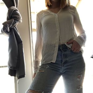 White button down